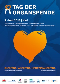 Plakat Tag der Organspende 2019